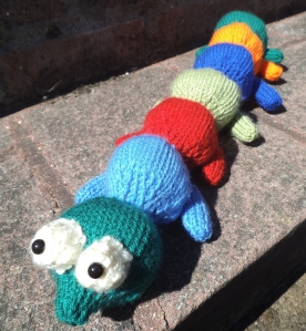The Cuddly Caterpillar like to bask in the sun
